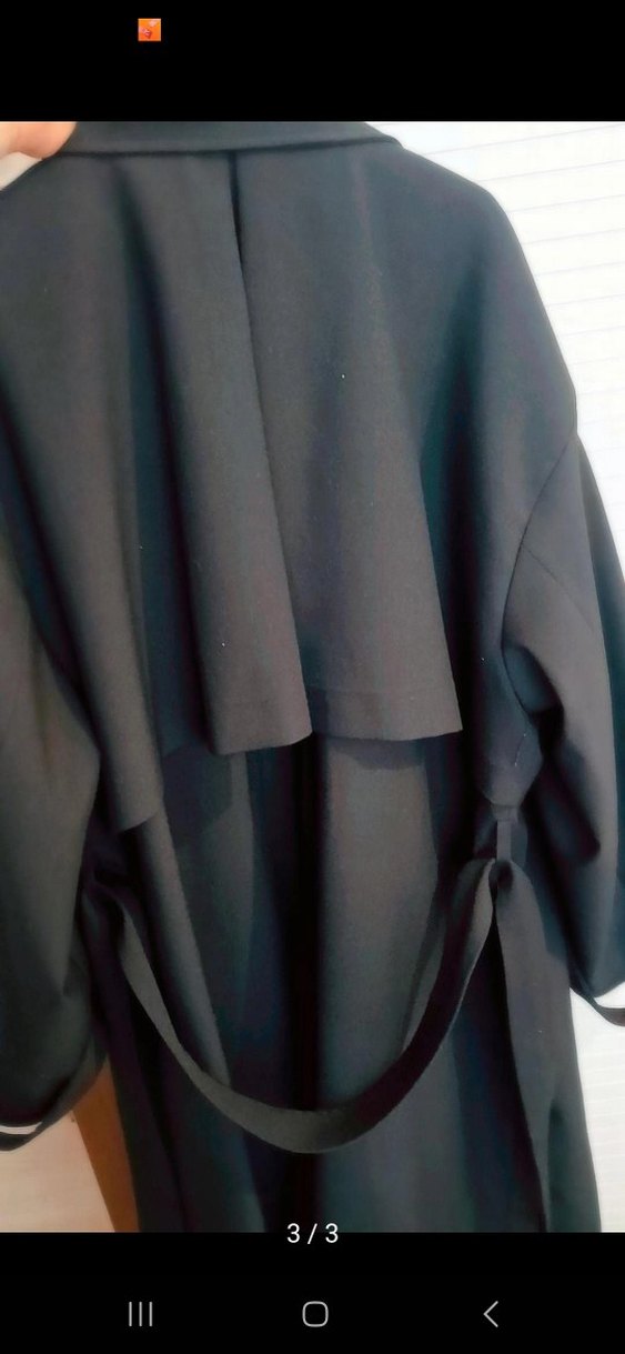 PERRY MARKA Siyah Uzun Kesim Kadın Trençkot - Görsel 2