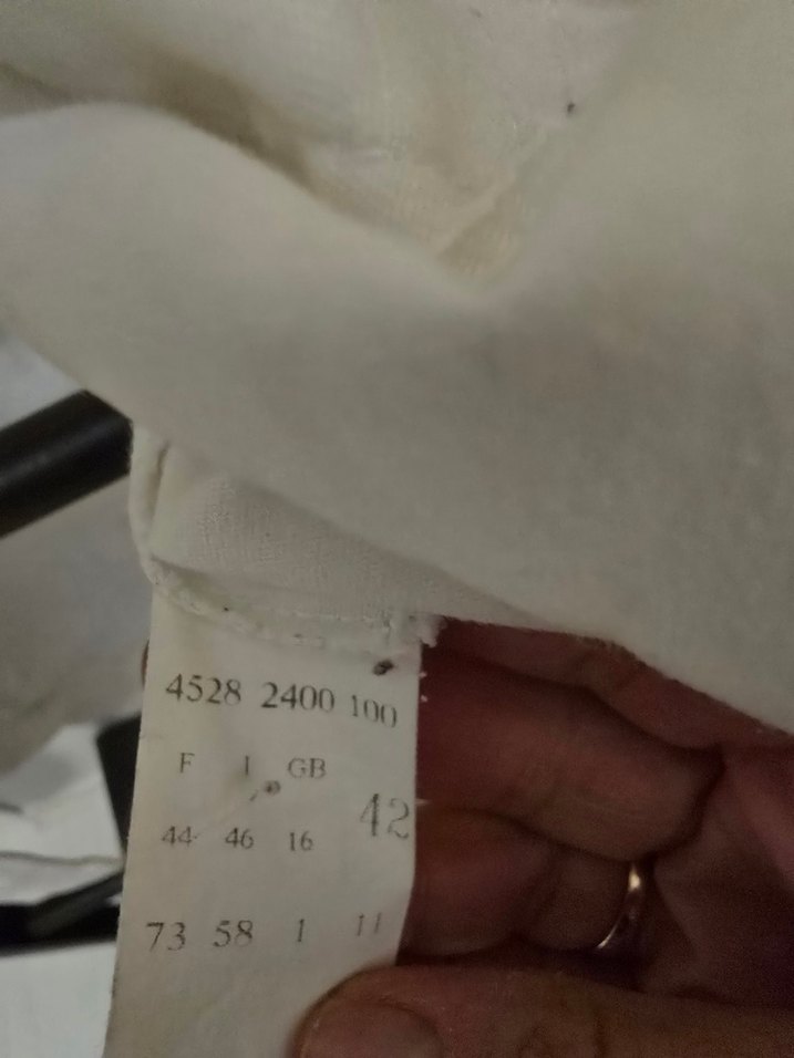 Düğmeli Beyaz Kadın Kot  Ceket - Görsel 3