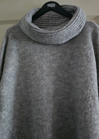 Gri Örgü Kadın Kazak, Yumuşak ve Rahat - Görsel 3