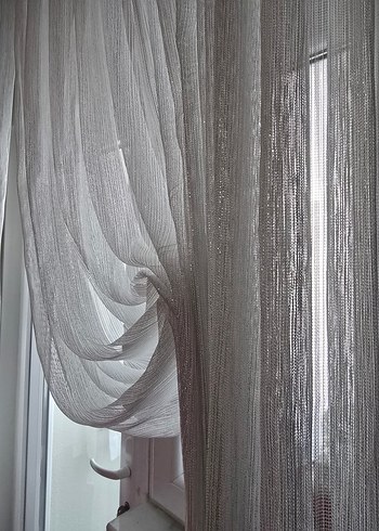 Modern Klasik Beyaz Tül Perde - Görsel 2