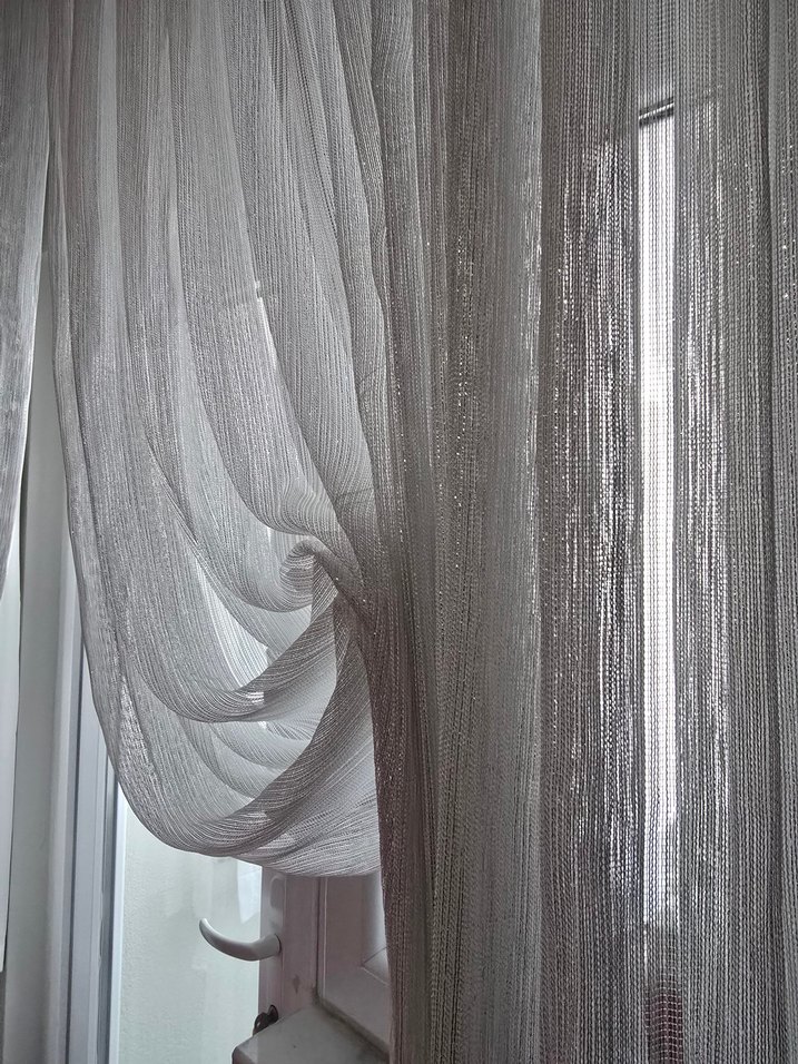 Modern Klasik Beyaz Tül Perde - Görsel 2