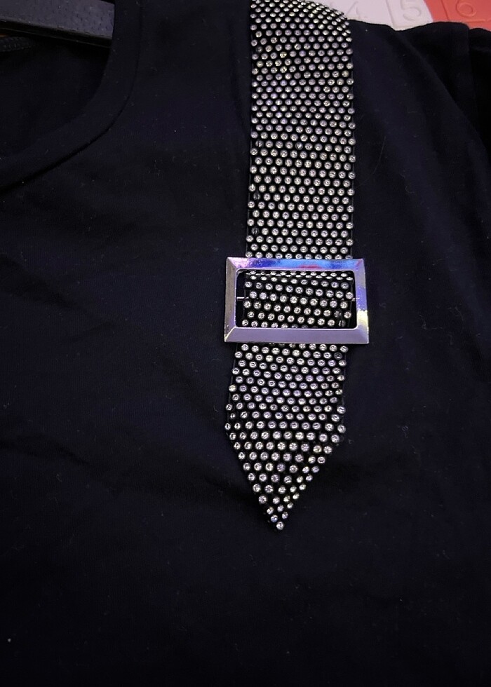 Taşlı kemer detaylı crop - Görsel 2