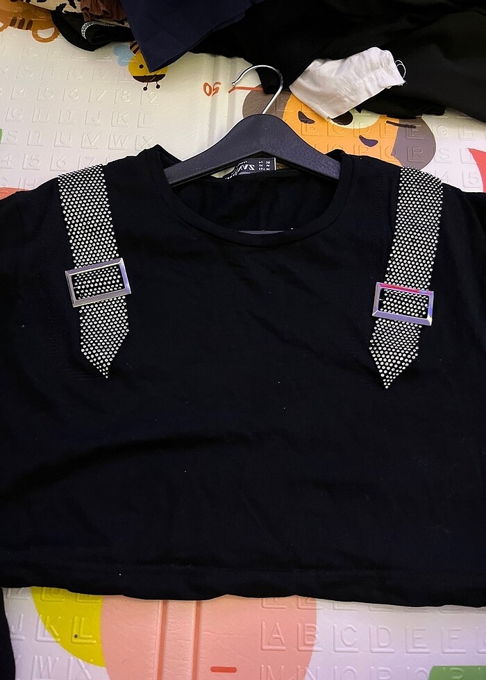 Taşlı kemer detaylı crop - Görsel 3