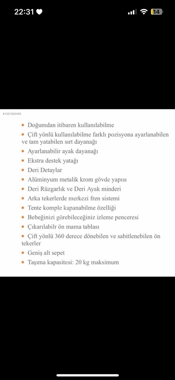 Siyah çift yönlü Bebek Arabası - Görsel 2