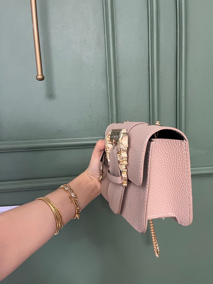 Bej Deri Versace Jeans Couture Kadın Çanta - Görsel 2