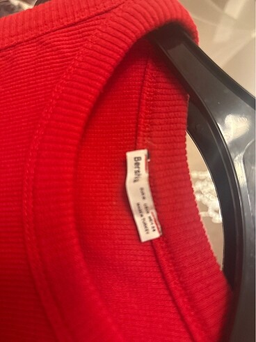 Bershka Kırmızı uzun elbise