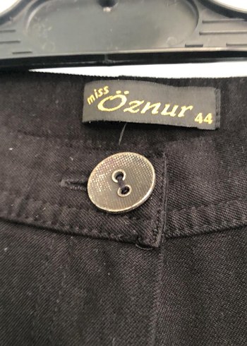 Siyah Midi Kumaş Kadın Pantolon - Görsel 3