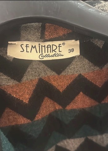 Desenli Kemerli Bohem Kadın Uzun Kaban - Görsel 4