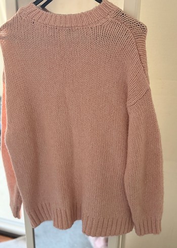 Bej Kadın Triko Bisiklet Yaka Kazak - Görsel 3