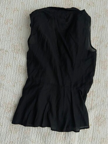 38 Beden siyah Renk H&M kolsuz bluz