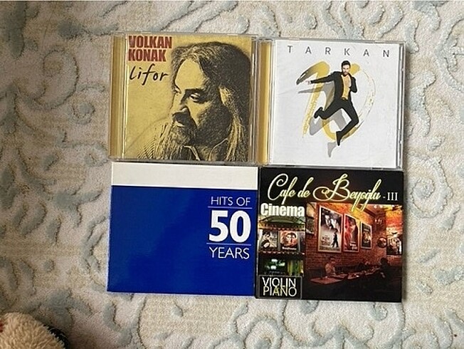 Orijinal Cd (Volkan Konak, Tarkan, Hits of 50 Years, Cafe de Bey