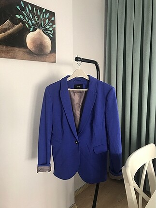 44 Beden mavi Renk Blazer ceket