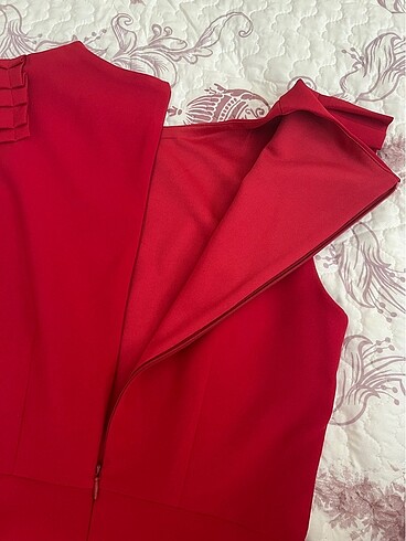36 Beden bordo Renk Elbise