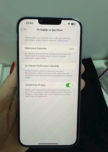 Açık Mavi iPhone 14 plus 256 gb - Görsel 10