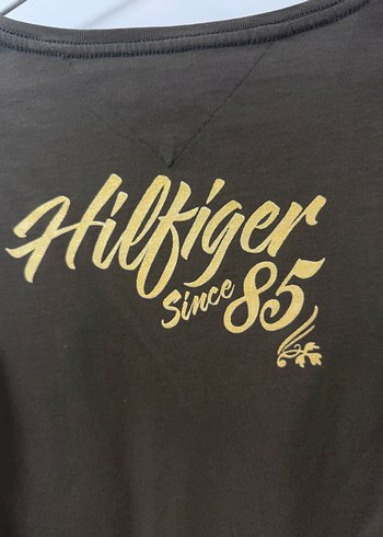 Tommy Hilfiger Haki V Yaka Uzun Kollu Tişört - Görsel 5