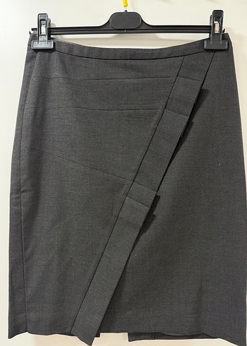 Gri Pilili Midi Kalem Etek - Görsel 2