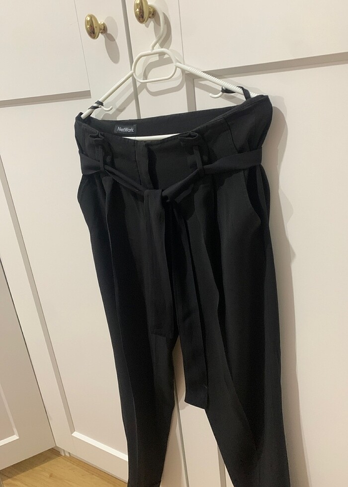 Network kuşaklı havuç pantolon - Görsel 5