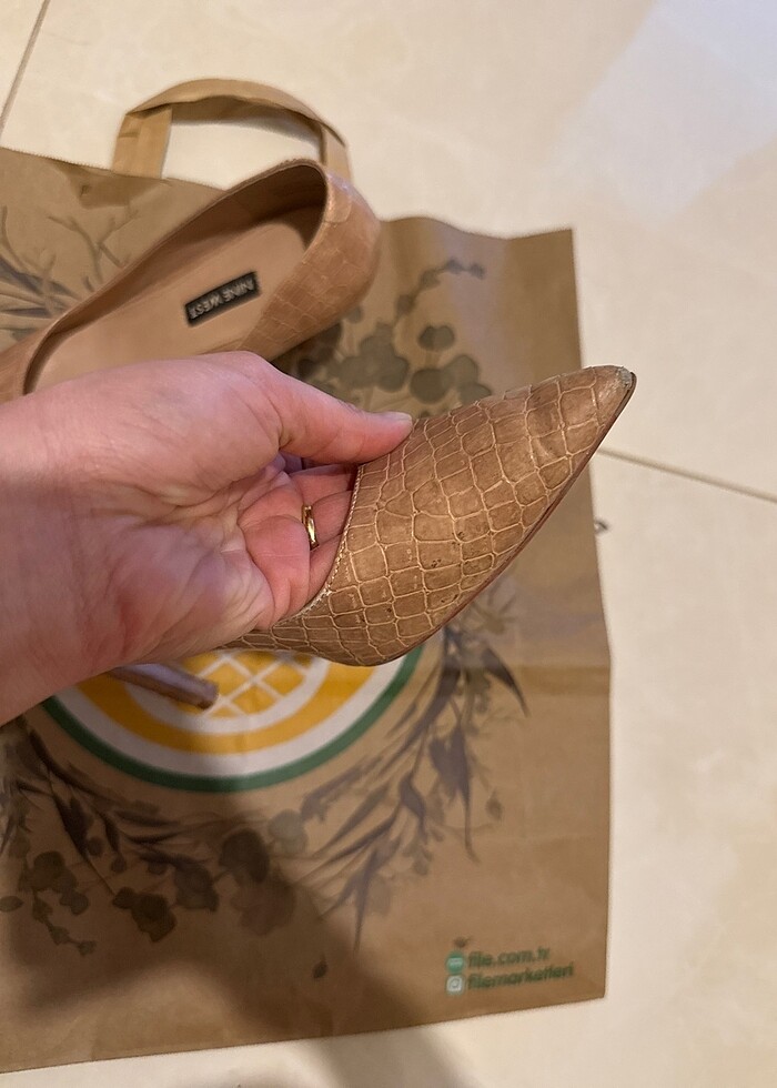 Nine West pudra stiletto - Görsel 3