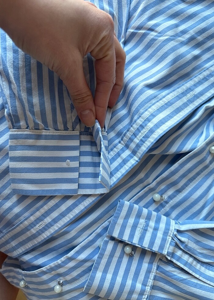 Koton dantel yakalı gömlek - Görsel 4