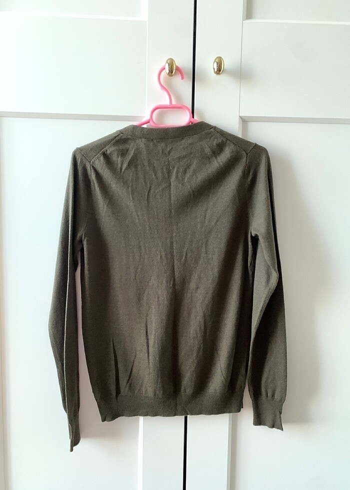 Zara haki yeşil hırka - Görsel 3