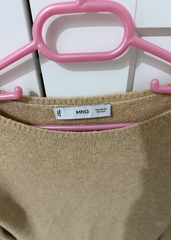 Bej Uzun Kollu Kadın Yün Elbise - Görsel 3