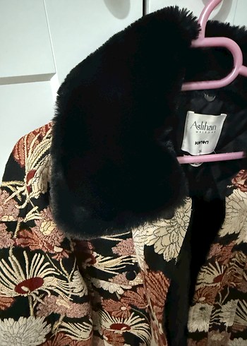 Bohem Etnik Desenli Örgü Bomber Ceket - Görsel 8