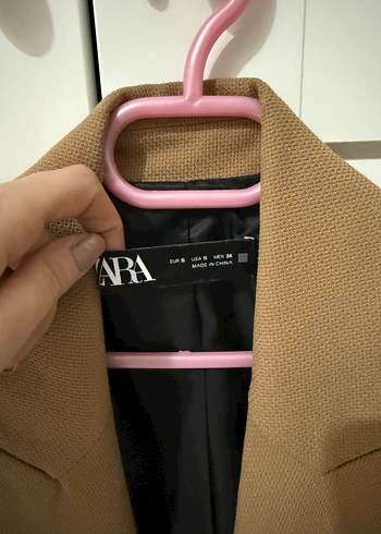 Düğmeli Bej Kadın Süet Blazer Ceket - Görsel 2