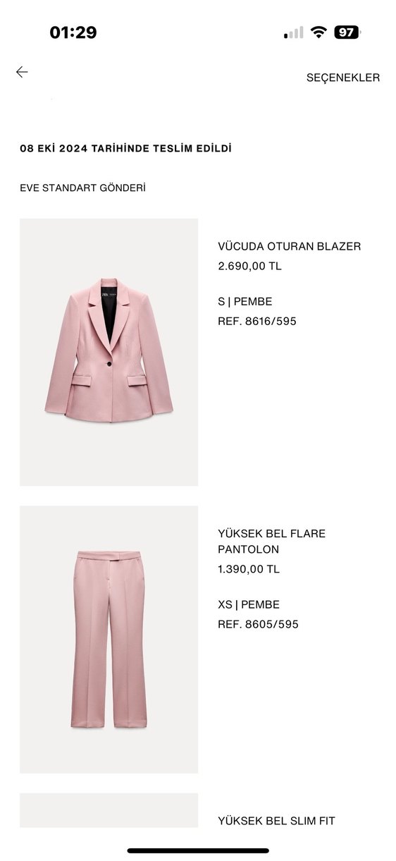 Pembe TAKIM ELBİSE Kadın Blazer Ceket ve Pantolon - Görsel 3