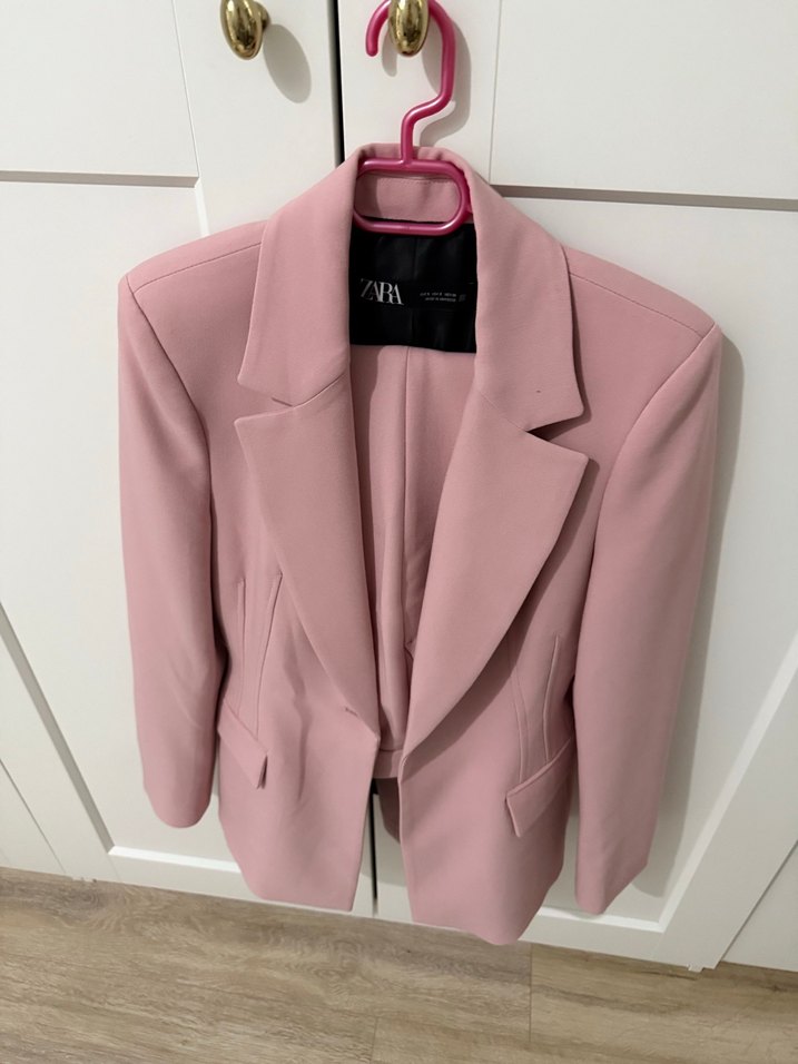 Pembe TAKIM ELBİSE Kadın Blazer Ceket ve Pantolon - Görsel 4