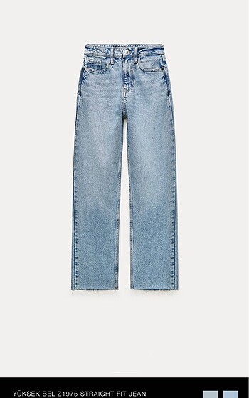 Zara Straight (Düz) Pantolon, Yüksek bel