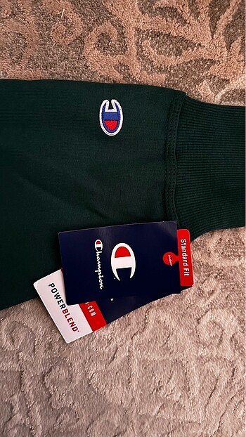 s Beden Champion yeşil clasic sweatshirt