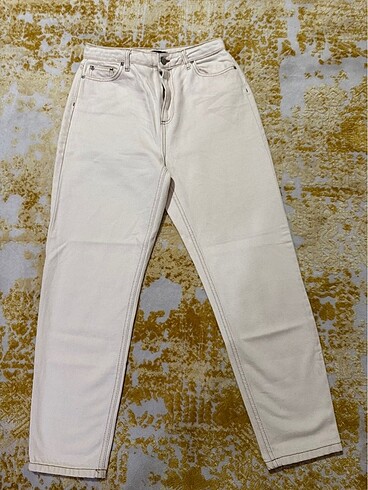 Ekru Jean Pantolon