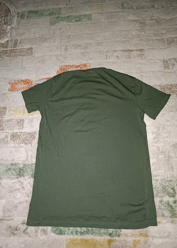m Beden Nike Erkek Koyu Yeşil Baskılı Tişört