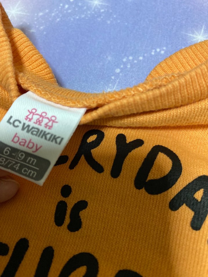 Uzun Kollu Sarı Baskılı Bebek Erkek Takımı - Görsel 2