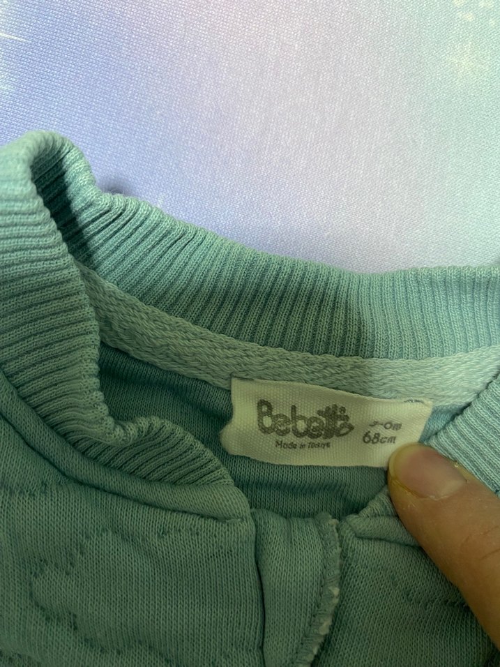 Mavi Bebek Tulum, Fermuarlı, Uzun Kollu - Görsel 2