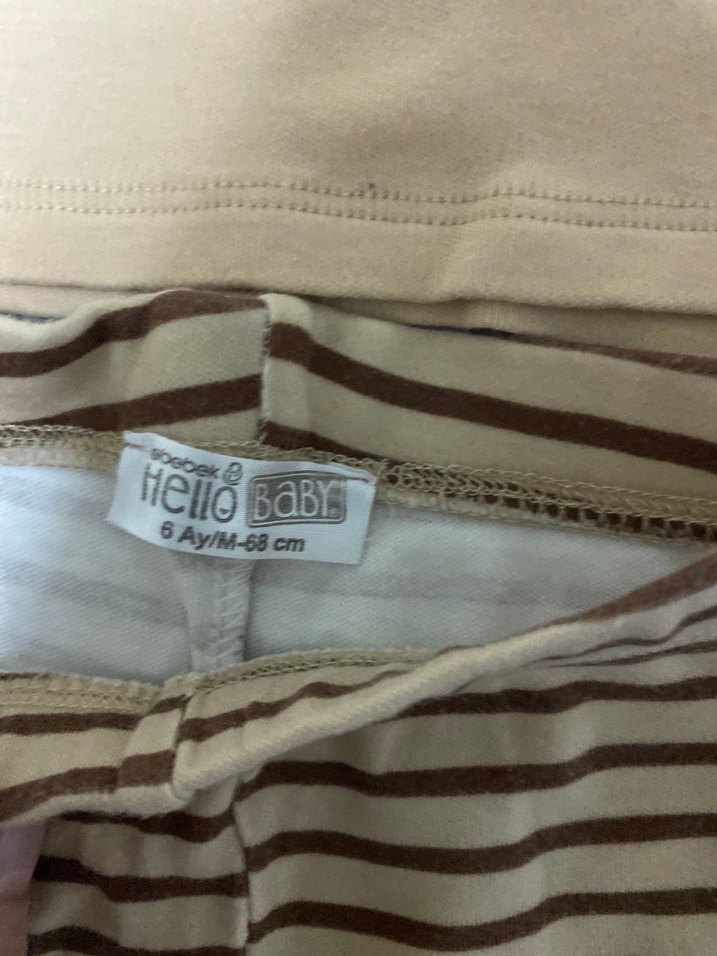 Pastel Kahverengi Uzun Kollu Bebek Takımı - Görsel 2