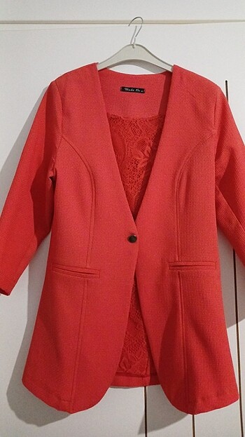 Turuncu blazer ceket