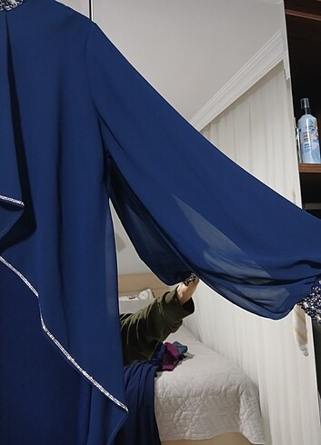 xl Beden Taş işlemeli rahat kesim abiye