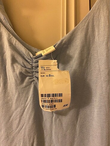s Beden mavi Renk Etiketli H&M Elbise