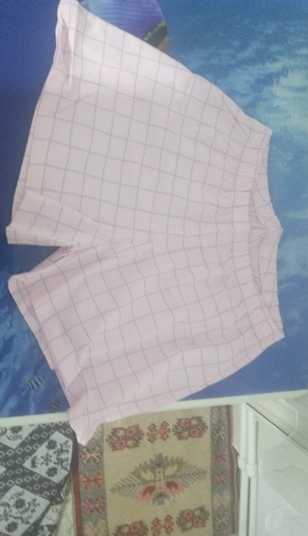 Pembe Ekose Kadın Pijama Takımı gecelik - Görsel 5