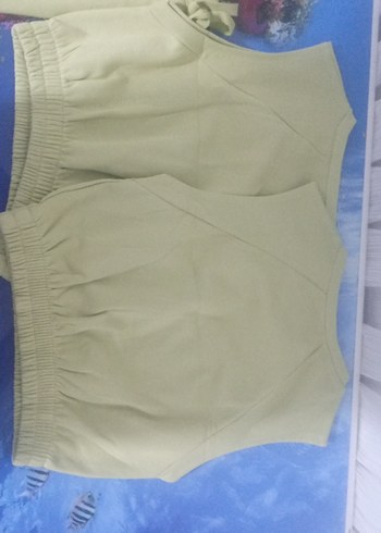 Bej Piliseli Kısa Kadın Atlet etekli - Görsel 3