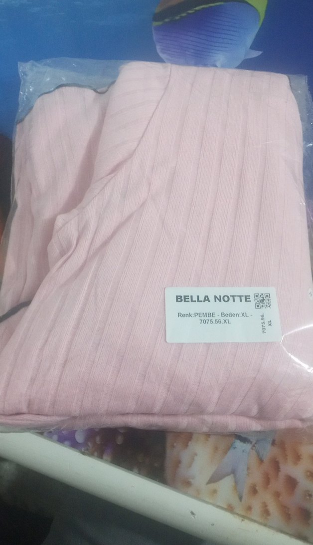 Pembe Uzun Kollu gecelik - Görsel 4