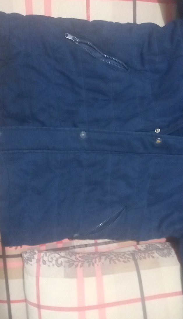 Düğmeli uzun Kollu Erkek Mavi Midi Mont 2 kez kullanilmistir - Görsel 5