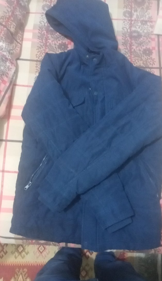 Düğmeli uzun Kollu Erkek Mavi Midi Mont 2 kez kullanilmistir - Görsel 2