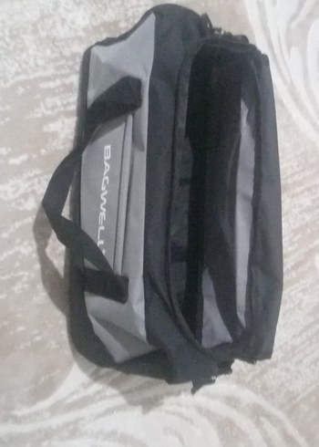 Siyah Gri Erkek Spor Çantası - Görsel 4