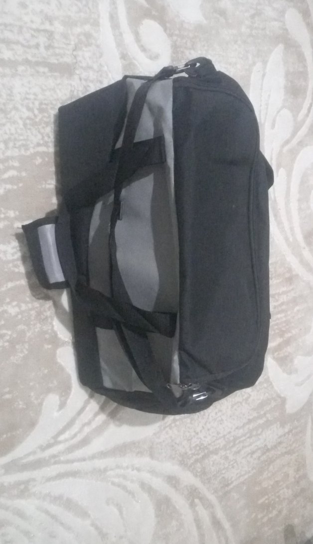 Siyah Gri Erkek Spor Çantası - Görsel 2