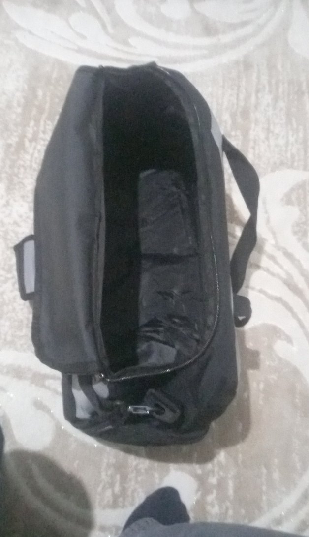 Siyah Gri Erkek Spor Çantası - Görsel 3