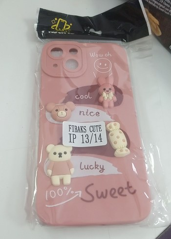 Boncuklu Bohem Pastel iphone 13/14 Telefon Kılıf 2 adet - Görsel 4