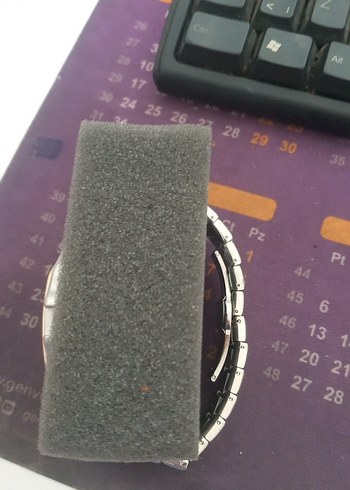 Altın ve Gri Klasik Erkek Saat - Görsel 3