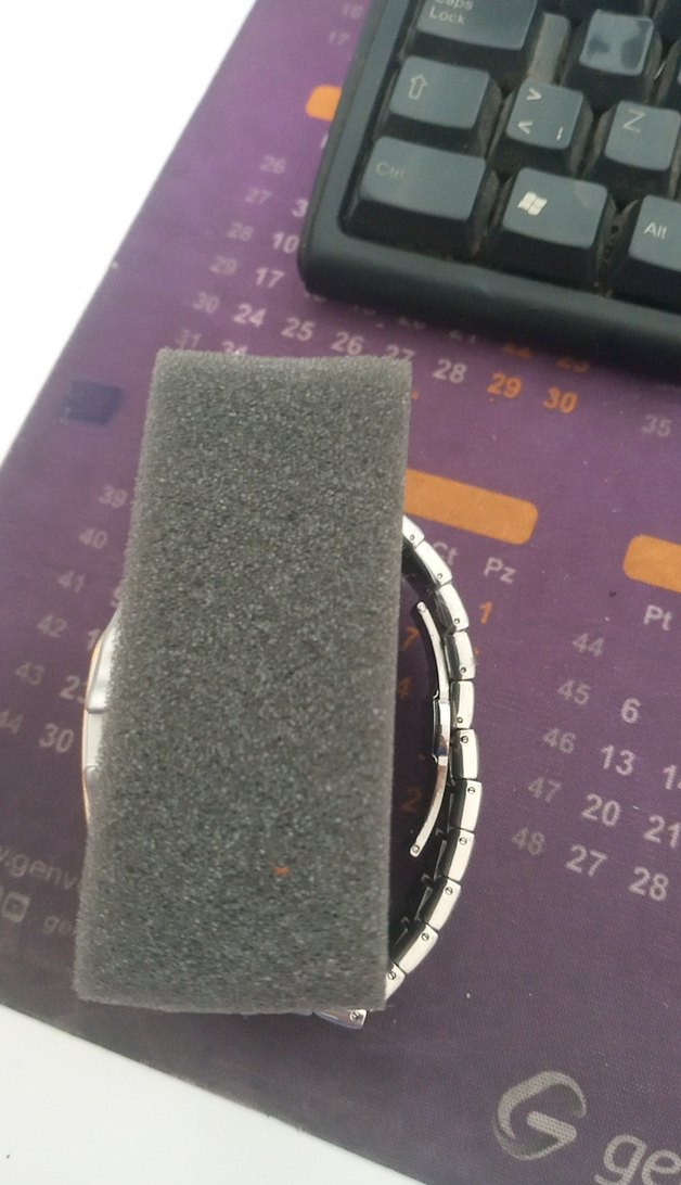 Altın ve Gri Klasik Erkek Saat - Görsel 3